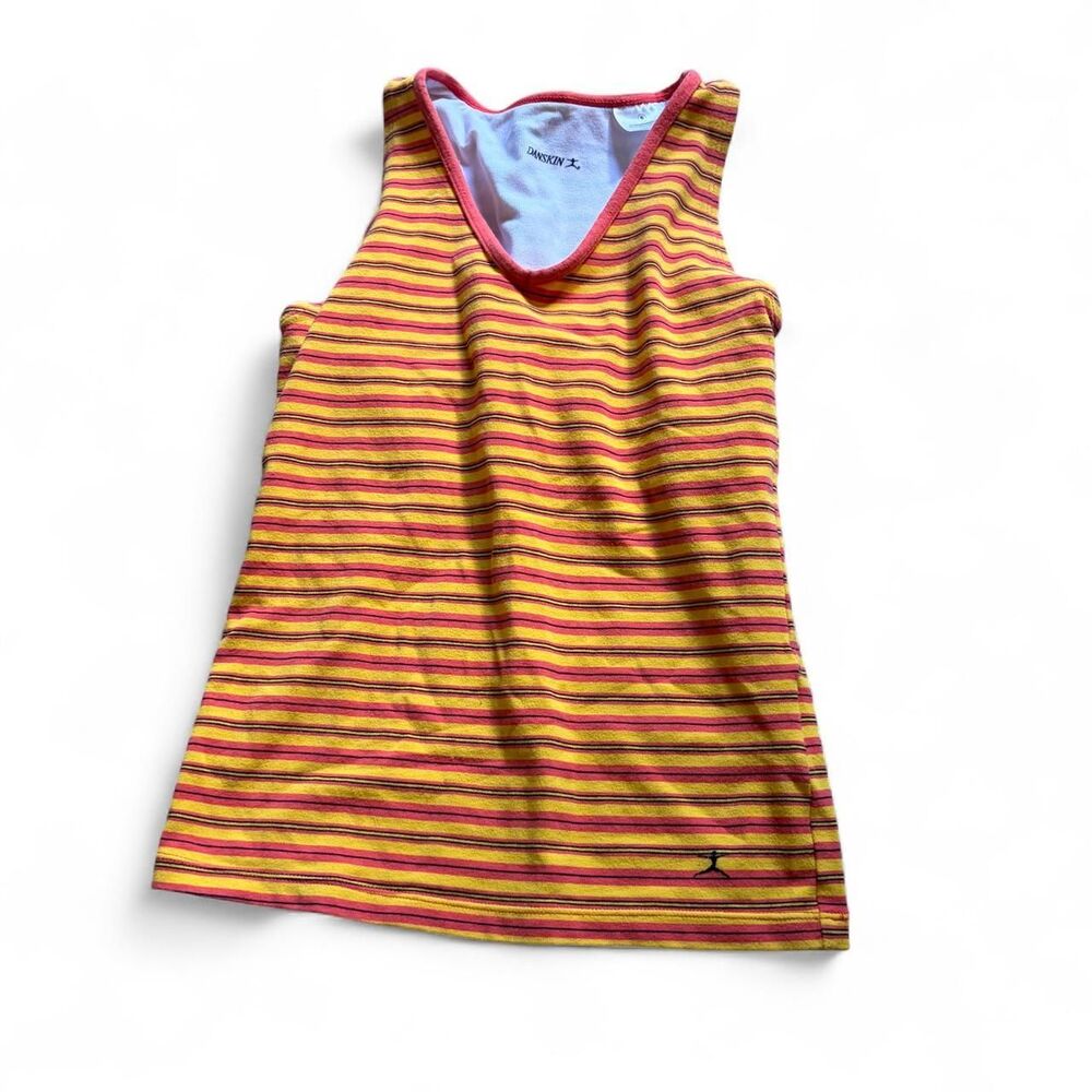 Danskin Women's Orange and Yellow Vest